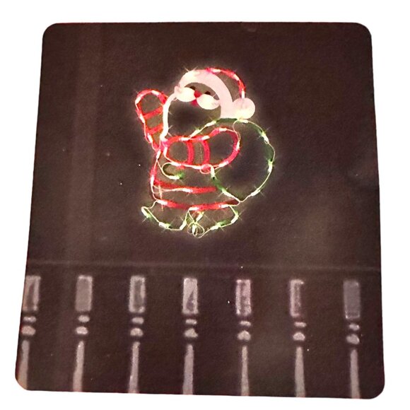 Impact Innovations 18" Lighted Santa Claus Christmas Window Silhouette EUC Cute - Picture 7 of 16